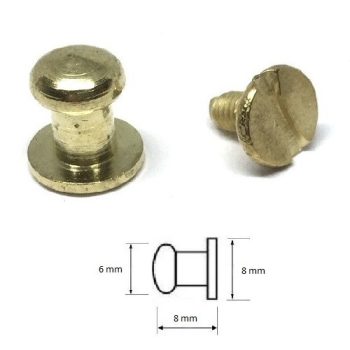 Réz pisztolygomb 6 mm