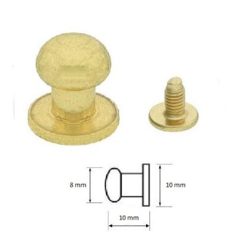 Sárga pisztolygomb 8 mm