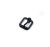 Fekete hegesztett pergős csat 16 mm x 2,5 mm