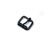 Fekete hegesztett pergős csat 20 mm x 3 mm