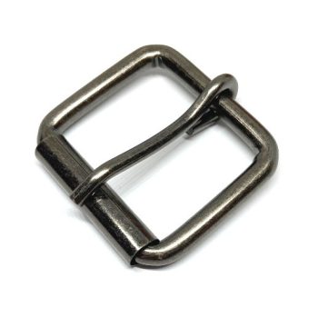 Koptatott fekete pergős csat 40 mm x 6 mm