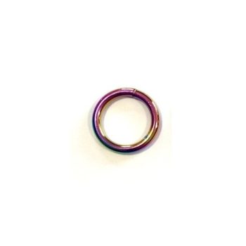 Szivárvány hegesztett karika 15 x 3 mm
