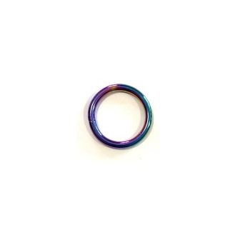 Szivárvány hegesztett karika 20 x 3,4 mm