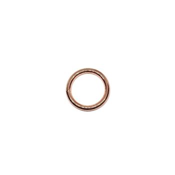 Rose gold hegesztett karika 25 x 4 mm