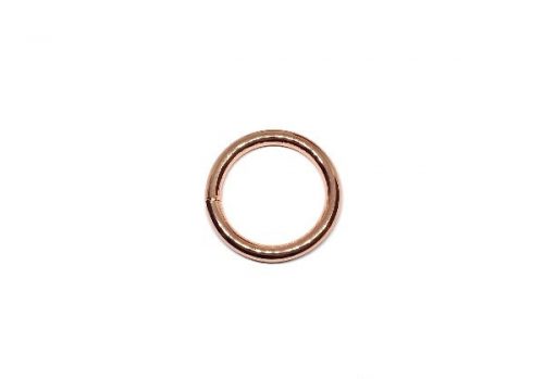 Rose gold hegesztett karika 25 x 4 mm