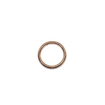 Rose gold hegesztett karika 30 x 4 mm