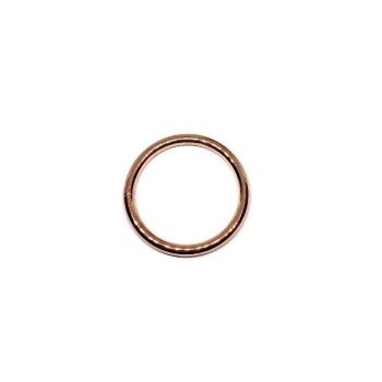 Rose gold hegesztett karika 35 x 4 mm