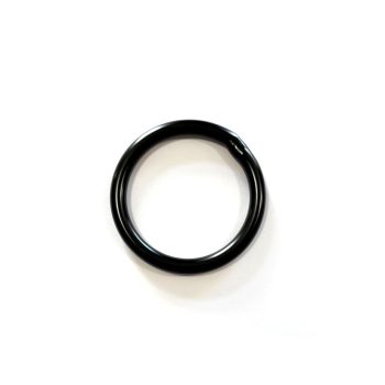 Fekete rozsdamentes acél hegesztett karika 45 x 6 mm
