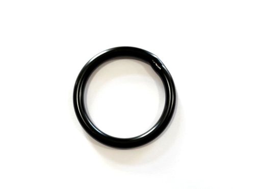 Fekete rozsdamentes acél hegesztett karika 45 x 6 mm