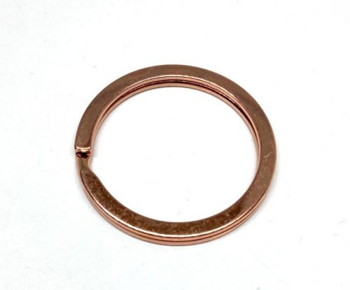 Rose gold lapos kulcskarika 25 mm