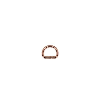 Rose gold hegesztett félkarika 16 x 3 mm