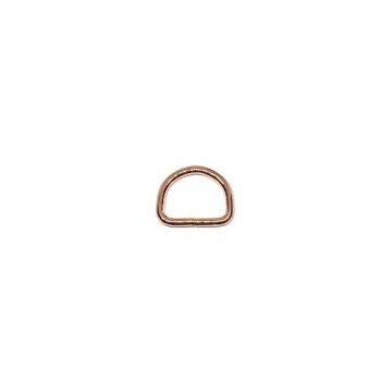 Rose gold hegesztett félkarika 20 x 3 mm