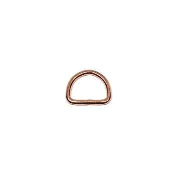 Rose gold hegesztett félkarika 26 x 4 mm
