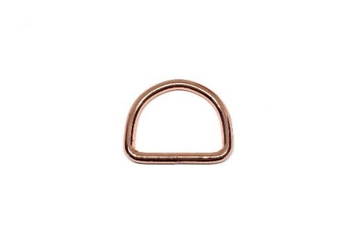 Rose gold hegesztett félkarika 30 x 4 mm