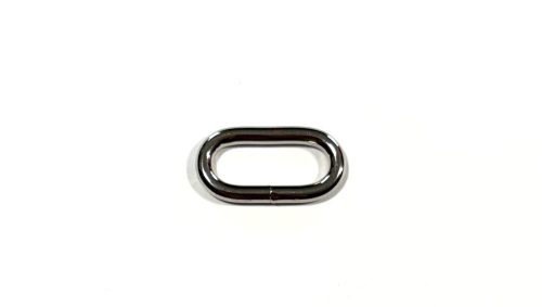 Nikkel hegesztett ovál karika 25 mm x 9 mm