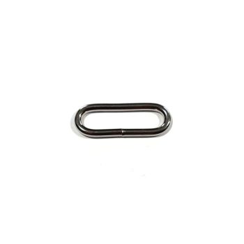 Nikkel hegesztett ovál karika 40 mm x 9 mm