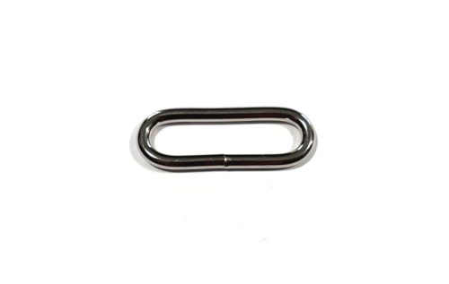 Nikkel hegesztett ovál karika 40 mm x 9 mm