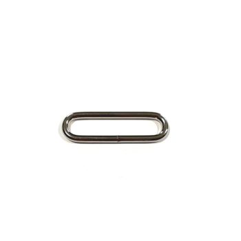 Nikkel hegesztett ovál karika 50 mm x 9 mm