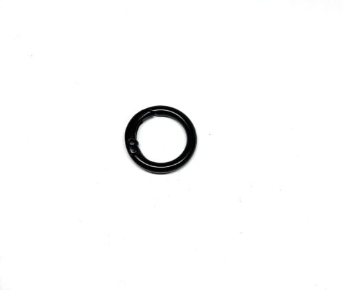 Fekete kör karabiner 20 mm 
