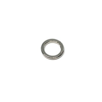 Nikkel lapos kör karabiner 25 mm