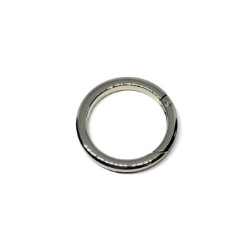 Nikkel lapos kör karabiner 37 mm