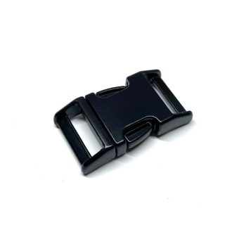 Fekete fém csat 20 mm