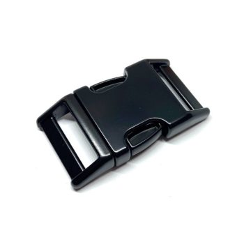 Fekete fém csat 25 mm