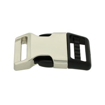 Fém - műanyag csat 25 mm