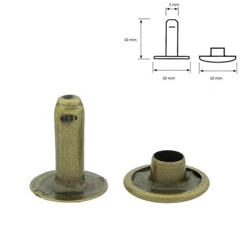 Antik szegecs 10 mm