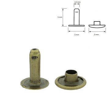 Antik szegecs 5 mm