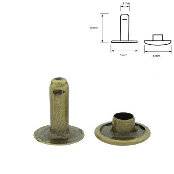 Antik szegecs 6 mm