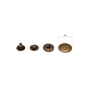 Antik Kesztyű patent 15 mm (100db)
