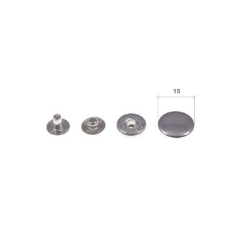 Nikkel Kesztyű patent 15 mm (100db)