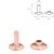 Rose gold Duplafejű szegecs 10 mm