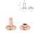 Rose gold Duplafejű szegecs 11 mm (12 mm-es fejjel)