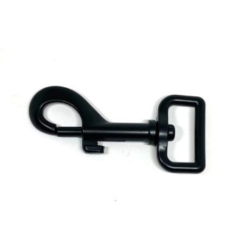 Fekete karabiner 25 mm x 76 mm