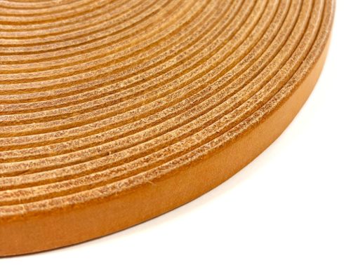 Natúr bőrszíj 16 mm x 4 mm (10 méter)
