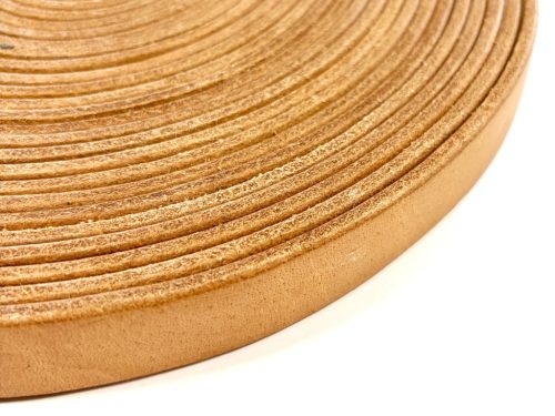 Natúr bőrszíj 20 mm x 4 mm (10 méter)