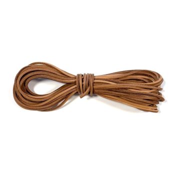 Natúr szögletes bőrcsík 3 mm x 3 mm (10 méter) 
