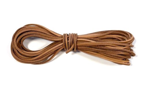 Natúr szögletes bőrcsík 3 mm x 3 mm (10 méter) 