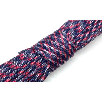 Paracord Type III 550 Navy Blue Red