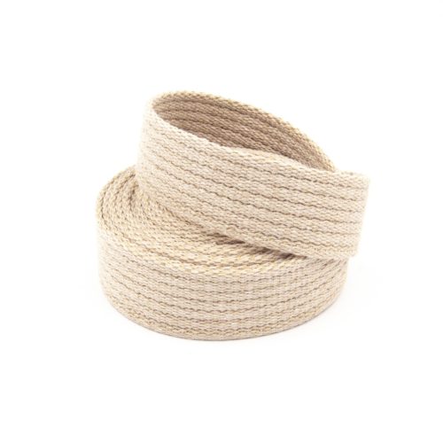 Pamut heveder 30 mm bézs
