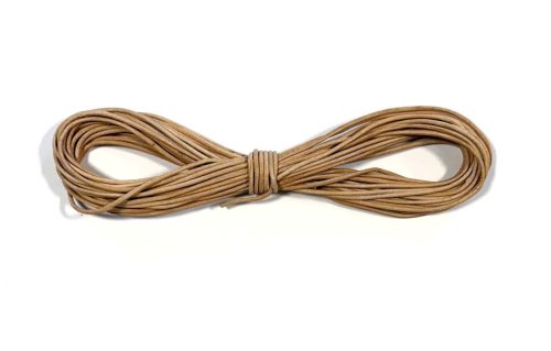 Natúr bőrzsinór 2 mm (10 méter)