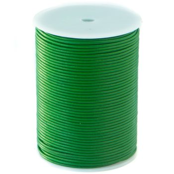 Zöld bőrzsinór 2 mm