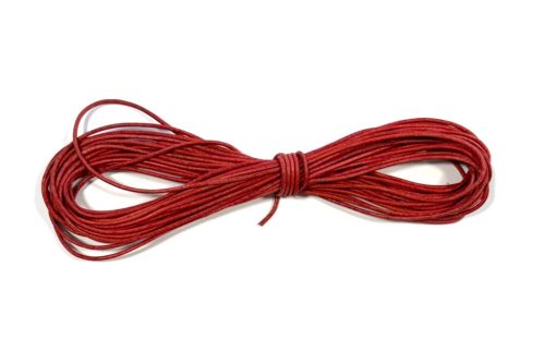 Piros bőrzsinór 2 mm (10 méter)