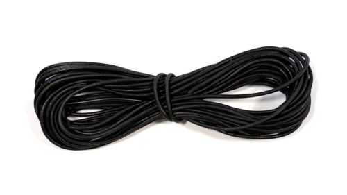 Fekete bőrzsinór 3 mm (10 méter)