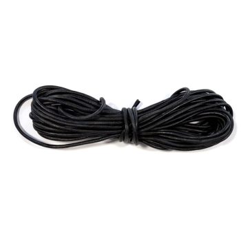 Fekete bőrzsinór 4 mm (10 méter)