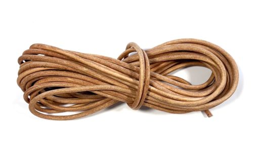 Natúr bőrzsinór 5 mm (10 méter)