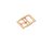 Rose gold nyakörv csat 16 mm